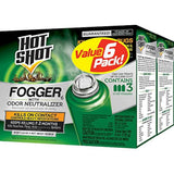 hot shot fogger with odor neutralizer 6 count 2 ounce cans 2 pack controls heavy insect infestations