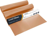 Oven Liners for Bottom of Oven - 2 Pack Large Heavy Duty Mats, 17”x25” Non-Stick Reusable Liner for Electric, Gas, Toaster Ovens, Grills - BPA & PFOA Free Kitchen Accessory to Keep Oven Clean (Black)