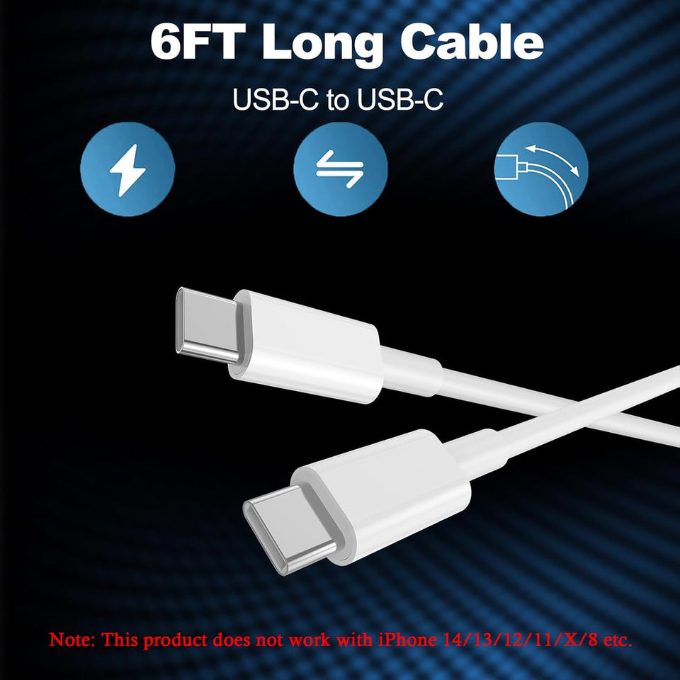 iPhone 17 16 15 Charger Fast Charging,20W Apple iPad USB C Fast Charger,2Pack 6ft USB C Wall Charger Block for iPhone 17/Pro/Pro Max/17 Air/ 16/16 Pro/16 Pro Max/15/Plus/Pro/Pro Max, iPad Pro/Mini - Rayz Mart