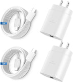 Super Fast Charger Type C, 25W USB C Wall Charger Fast Charging for Samsung Galaxy S25 Ultra/S25/S25+/S24+/S24 Ultra/S24/S24+/S23 Ultra/S22 Ultra/S21 with 10FT Long Android Type C Charger Cable 2Pack