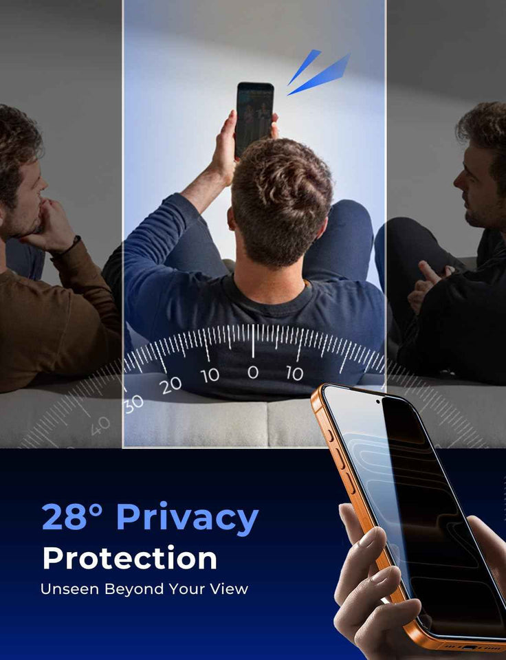 MAGIC JOHN 2 pack privacy screen protector for iPhone 17 Pro Max 6.9 inch with anti-spy and daily drop protection