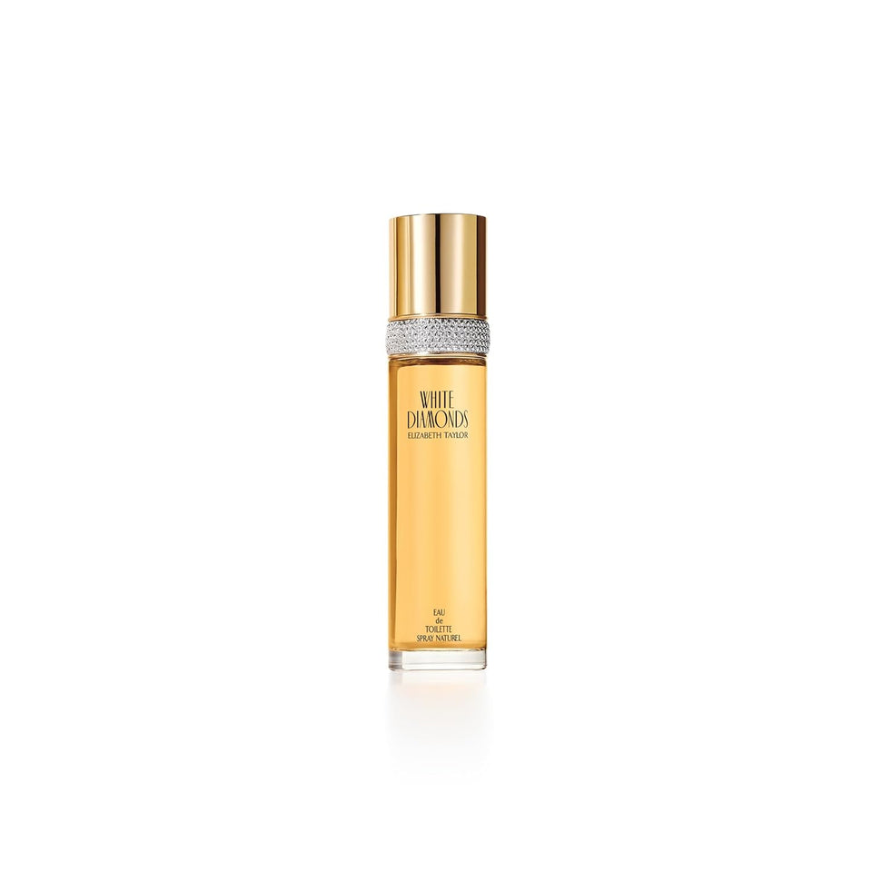 Elizabeth Taylor White Diamonds Women's Perfume, Long-Lasting Floral Fragrance for Her, Eau de Toilette EDT Spray, 3.3 fl oz