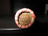 1909-1958 US Mint Wheat Penny Shot Gun Roll w/Indian Head Cent End Penny Seller Good or Better