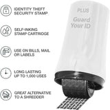 Guard Your ID Advanced 2.0 Roller 3-Pack for Identity Theft Protection, Confidential Security Stamp Mixed Color Kit (Turquoise, Green, White)
