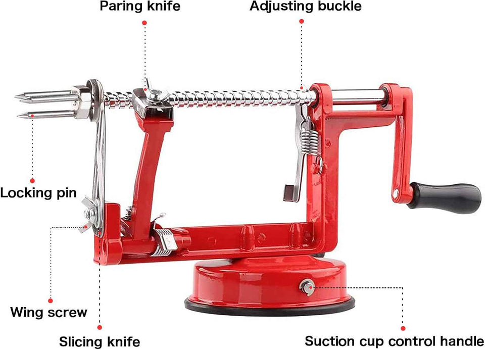 TIGWIN Apple Peeler Slicer Corer - Peel, Slice & Core Apples and Potatoes in One Motion