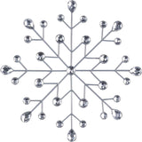 hogardeck Metal Flower Wall Decor, 11inch Silver Metal Jeweled Wall Art Bling Crystal Home Décor, Sun Burst Rhinestone Wall Hanging Diamond Accents for for Indoor, Outdoor, Living Room, Bedroom