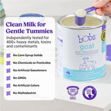 Bubs Whole Goat Milk Formula with Iron, Goat Milk-Based Powder, for Infants 0-12 Months, Made with Non-GMO Goat Milk, 20 oz