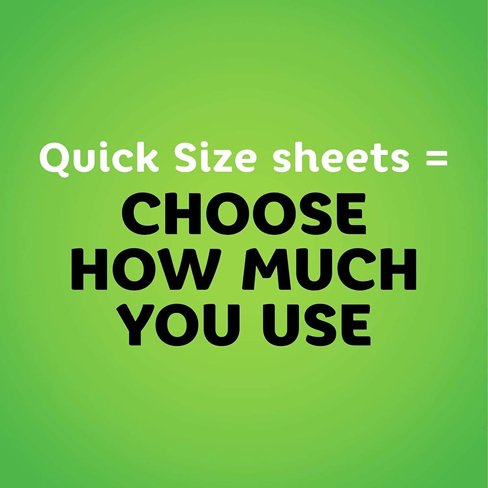 Bounty Quick Size Paper Towels, White, 8 Family Rolls = 20 Regular Rolls (Packaging May Vary)