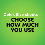 Bounty Quick Size Paper Towels, White, 8 Family Rolls = 20 Regular Rolls (Packaging May Vary)