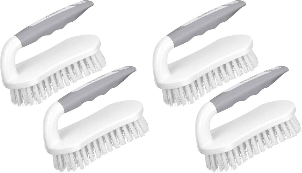 SetSail Scrub Brush, Heavy-Duty Scrub Brushes for Cleaning with Stiff Bristles Cleaning Brush for Shower, Bathroom, Carpet, Kitchen and Bathtub Scrubber - 2 Pack