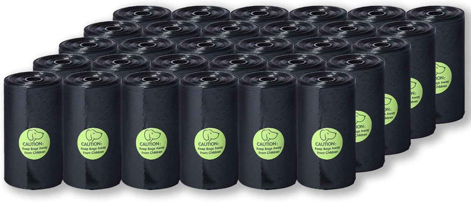 Dream&Glamour strong poop bags, 300-count, 9" x 13", extra thick, leak-proof, odor-proof, bone-shaped dispensers