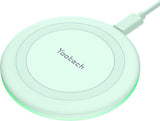 Yootech Wireless Charger,10W Max Wireless Charging Pad Compatible with iPhone 17/17 Pro/17 Pro Max/Air/16/15/14/13/SE 2022/12/11,Samsung Galaxy S25/S24/S23,for AirPods Pro 3(No AC Adapter)
