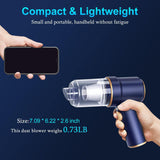 KMM 9000Pa handheld car vacuum cleaner with LED light and multi-nozzles for car home office pet