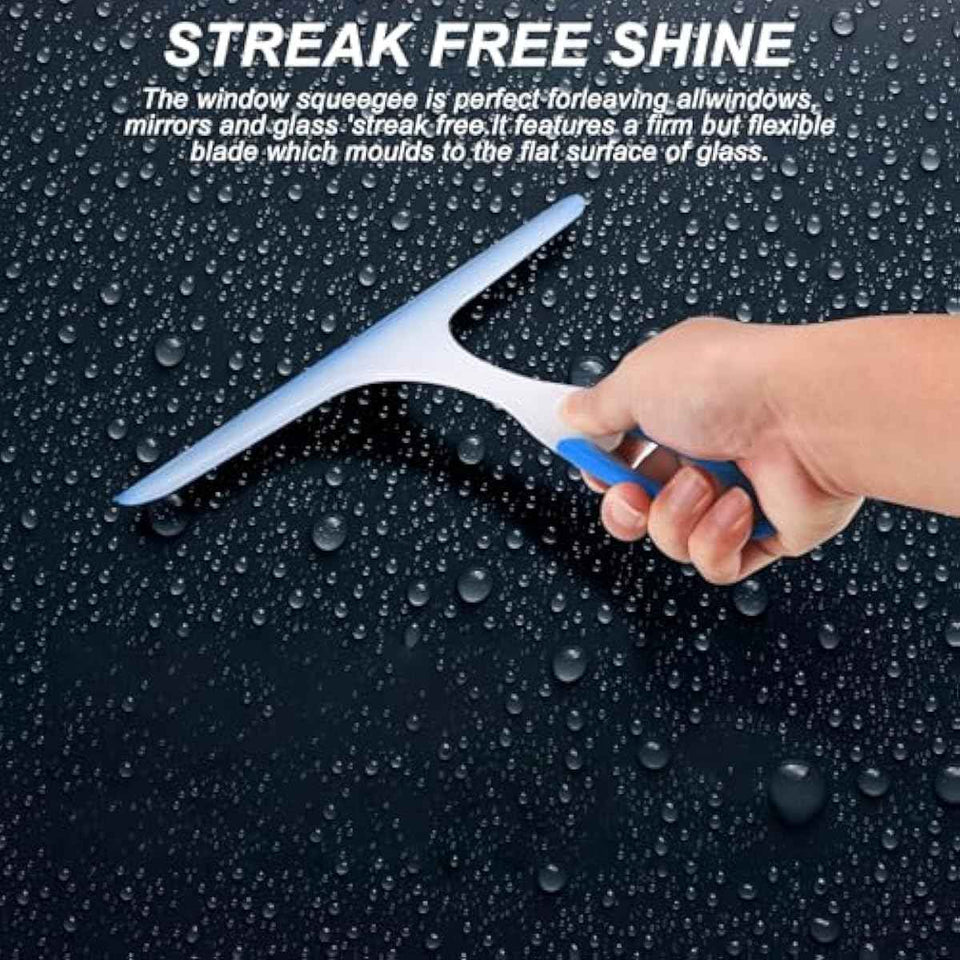 3pcs Bathroom Squeegee for Shower Cleaner and Window Cleaning