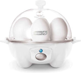 DASH Rapid Egg Cooker: 6 Egg Capacity Electric Egg Cooker for Hard Boiled Eggs, Poached Eggs, Scrambled Eggs, or Omelets with Auto Shut Off Feature - Aqua, 5.5 Inch (DEC005AQ)