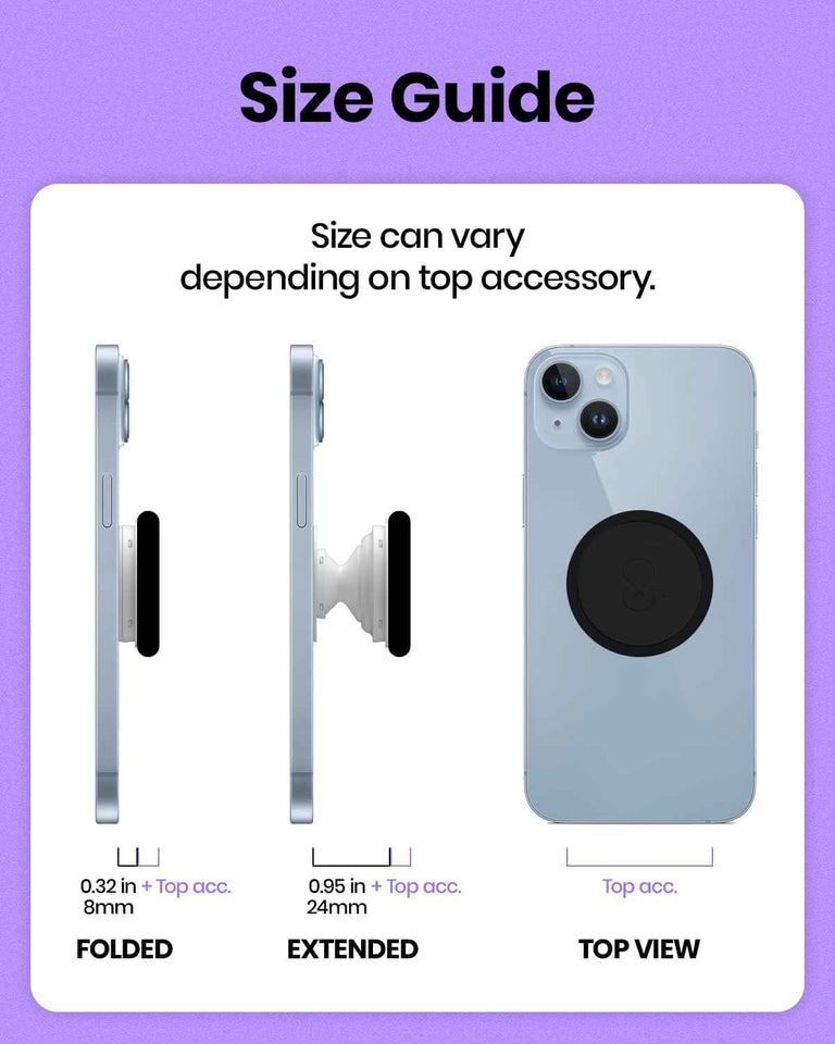 Elegant Ocean Style Expandable Collapsible Mobile Phone Grip Stand Holder for Smartphone Tablet Cell Phone Accessory (Sky Blue)