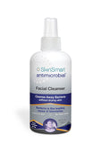 SkinSmart antimicrobial facial cleanser for breakouts and blemishes, with hypochlorous acid formula, 8 oz spray, gentle for all ages and skin types