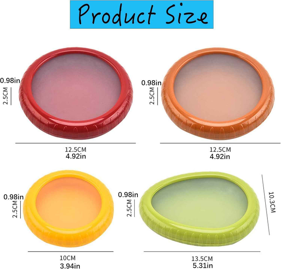 Winb reusable fruit savers set of 4 for avocados, tomatoes, and more