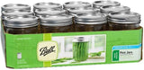 Ball Wide Mouth Glass Mason Jars with Lids and Bands, Used for Canning, Pickling, Juice, Jam, Jelly, Quart Size 32 Ounce (Pack of 2)