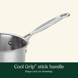 Cuisinart 1.5 Quart Saucepan with Cover, Stainless Steel Cookware