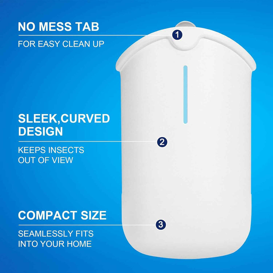 ZEVOM Compatible 2 Device Plug in Fruit Fly Traps with 2 Cartridges for Indoor Bug Catcher