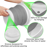 silicone collapsible mop bucket 5l household cleaning ice bucket no wringer