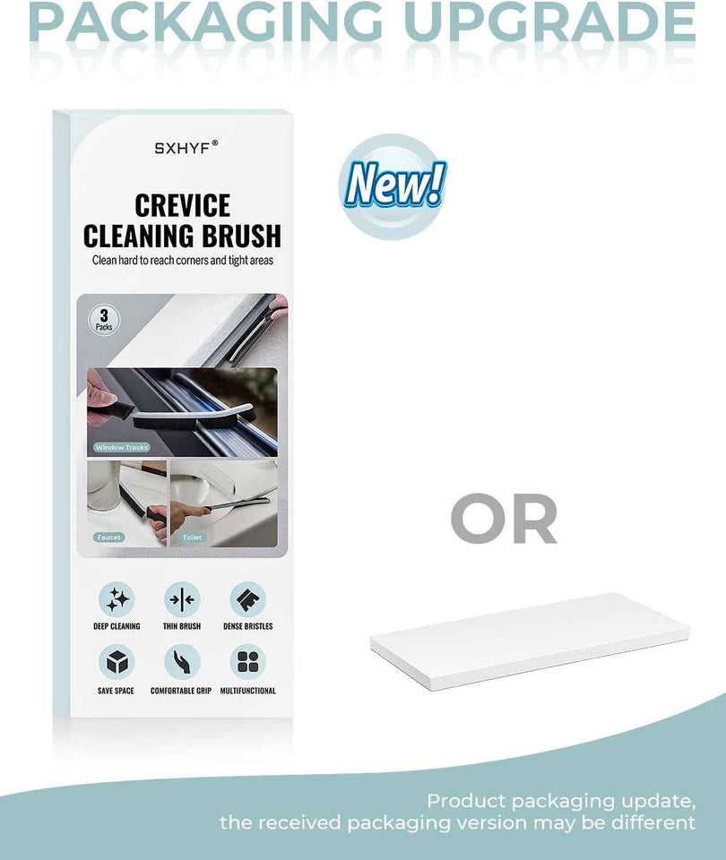 SXhyf Crevice Cleaning Brush - Grout Scrub Brush, House Cleaning Supplies, Gap Cleaning Tools, Home Essentials, Gifts for Women Men, Hard Bristle Crevice Cleaner Brush for Household Use, Bathroom