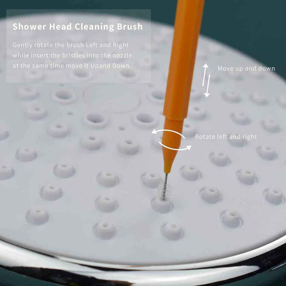 Shower Head Cleaning Brush Tool with Angled Design for Bathroom Pipes and Car Washers