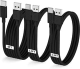 Car Carplay Cable for iPhone 17 16 15 Pro Plus Pro Max Air，3-Pack [3.3FT+3.3FT+6FT] USB A to USB C Cable for iPhone 17 16 15，for iPad Pro/Air/Mini，for Galaxy S25 S24，for MacBook Pro/Air and More