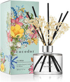 COCODOR Reed Diffuser Set with Preserved Baby's Breath with Sticks/April Breeze / 6.7oz / Scent Fragrance Oil Diffuser for Bedroom Bathroom Home Décor