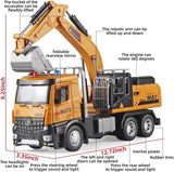 oanmyjjo children's die-cast metal excavator model with sound and light for boys 3-5 years