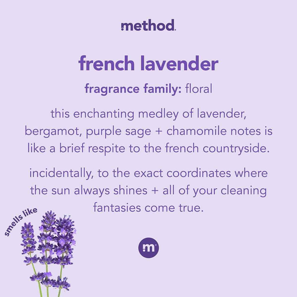 Method All-Purpose Cleaner Spray, French Lavender, 28 Fl Oz, (Pack of 4)