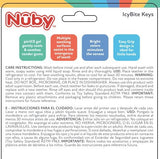 Nuby Ice Gel Teether Keys - Silicone Soothing Baby Teether Toys for Infants - Gentle for Sore Gums Colorful and Fun Toys - Safe and Durable Infant Baby Teething Toy - Blue