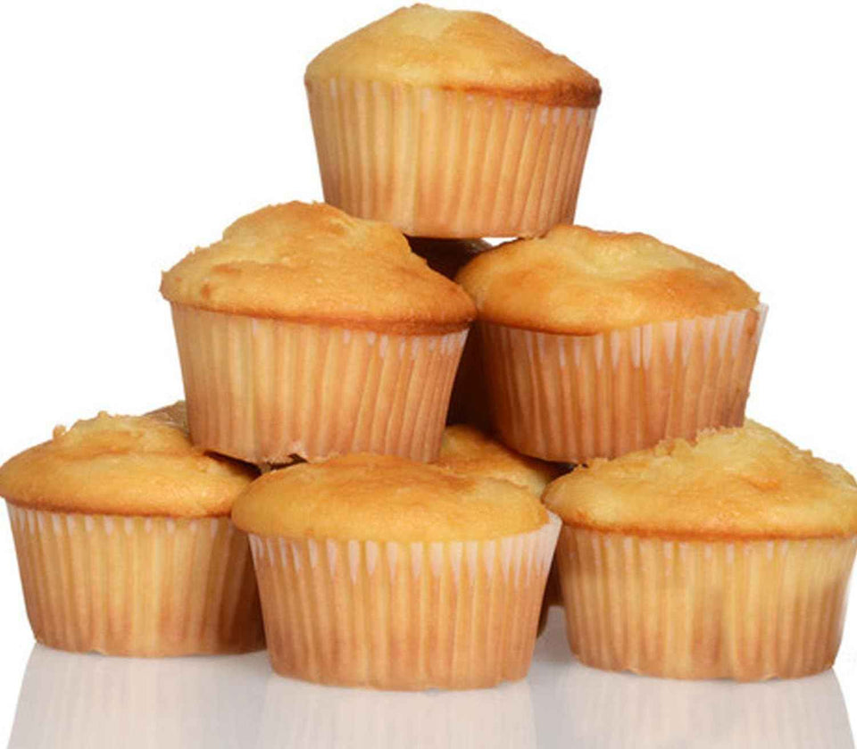 Caperci Natural Cupcake Liners 500 Count, Grease-Proof, Food-Grade Baking Cups for Cupcakes and Muffins