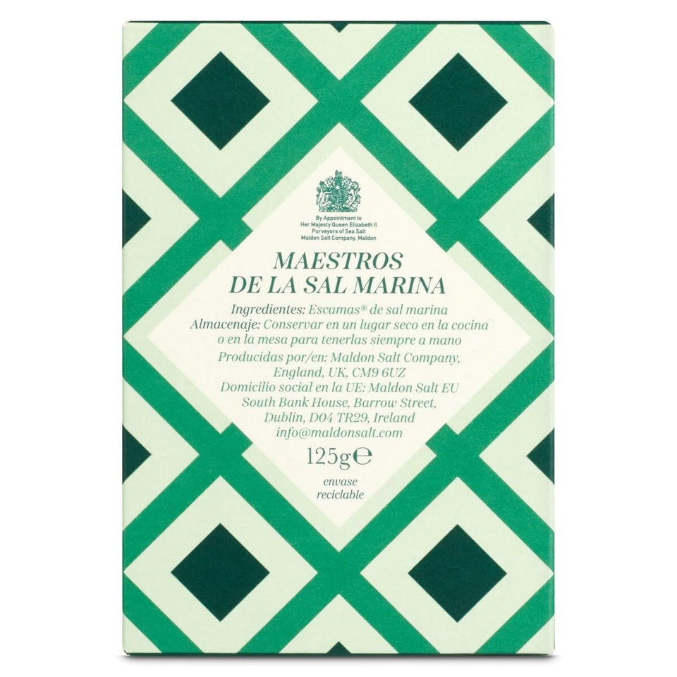 Maldon artisanal sea salt flakes, 125g, non-iodized, fine texture