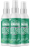 CHOMP! Travel Size Bed Bug & Insect Repellent, Natural, TSA Approved Indoor Pest Control Spray for Travel & Home, Plant-Based Dust Mite, Ant, Spider, Fly Killer, Peppermint Scent, 3.4 Fl Oz