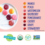 yumearth organic pops variety pack, 60 fruit flavored lollipops, allergy friendly, gluten free, non-gmo, vegan, no artificial dyes