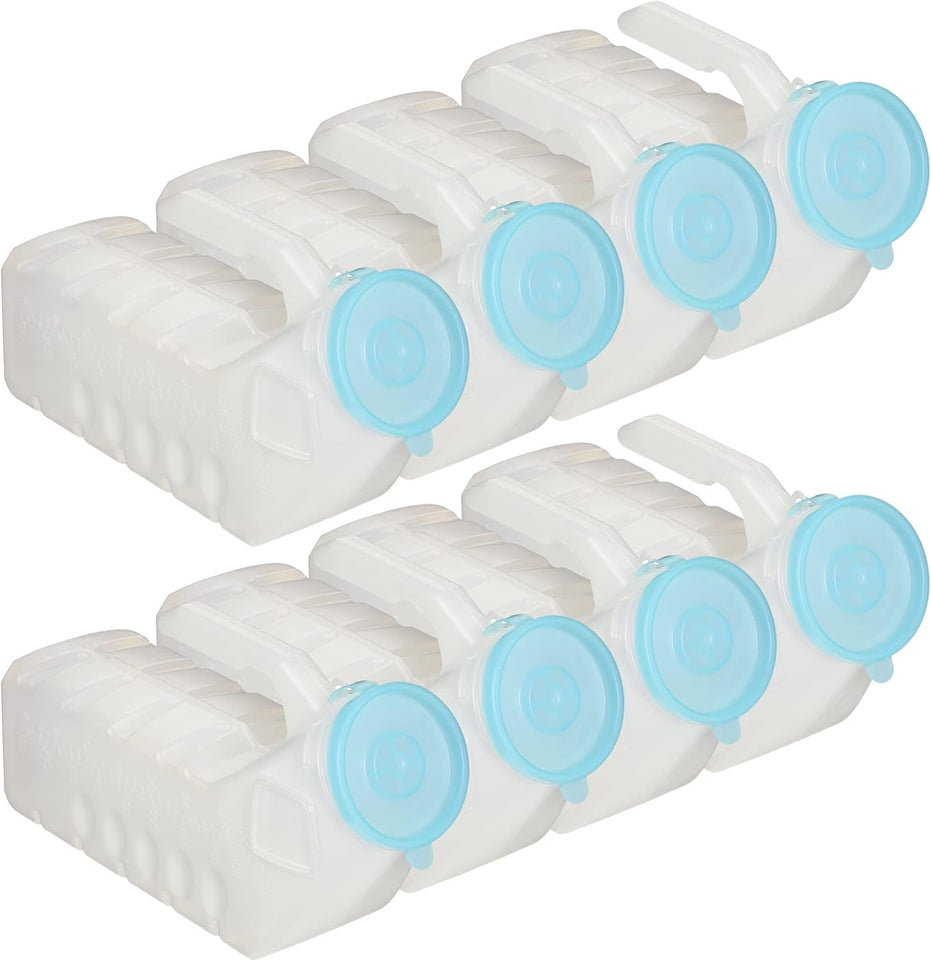 MedVance 1000ml spill-proof portable urinals for men, 2 pack with glow in dark and leak-proof lid