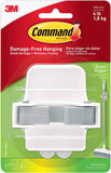 Command Broom and Mop Grippers, 2 Hangers and 4 Strips, Damage-Free Hanging Wall Mount and Mop Holder, Household Cleaning Organizer for Christmas Decorations, Holds up to 4 lb,Plastic