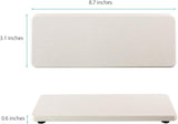 White Diatomite Trays for Kitchen and Bathroom, 3.15" W x 8.7" L, 2 PCS
