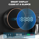 touchless automatic soap dispenser wall mount rechargeable foam black