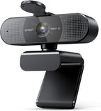emeet c960 1080p webcam with 2 mics, 90° fov, usb type-a & a-to-c adapter, plug&play computer camera