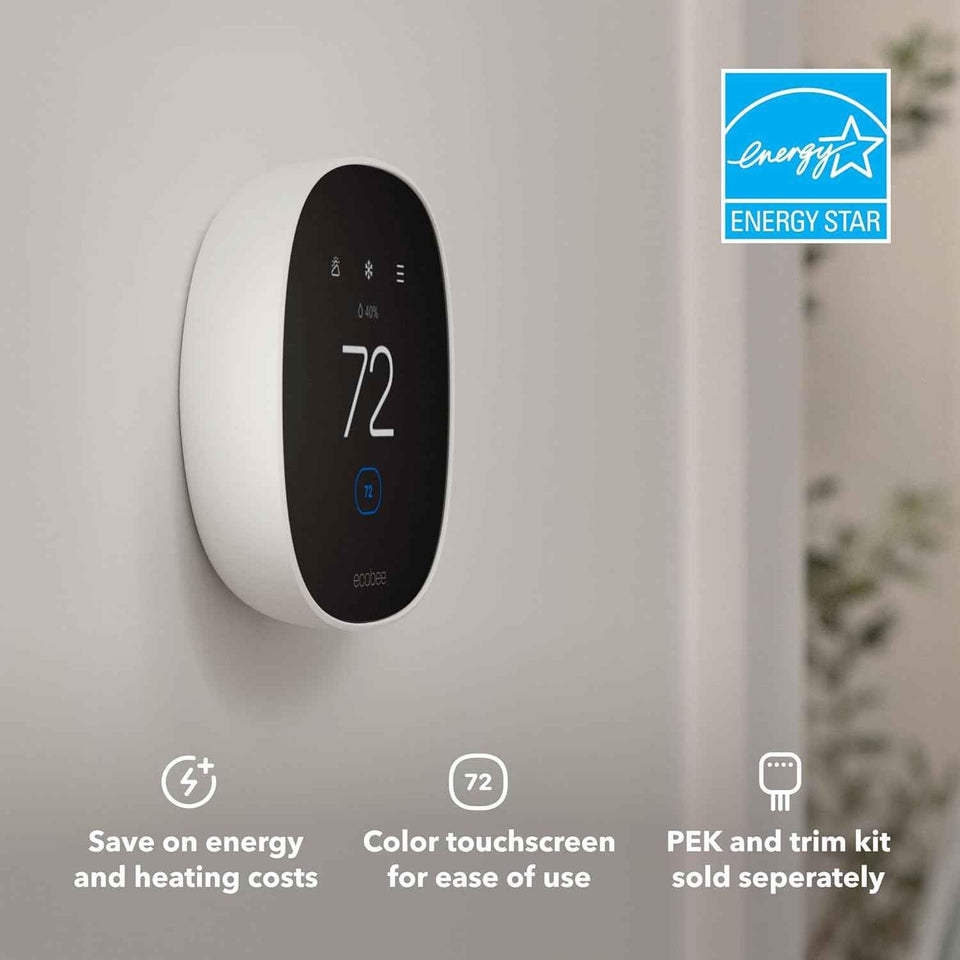 ecobee smart thermostat essential programmable wi-fi thermostat energy star certified