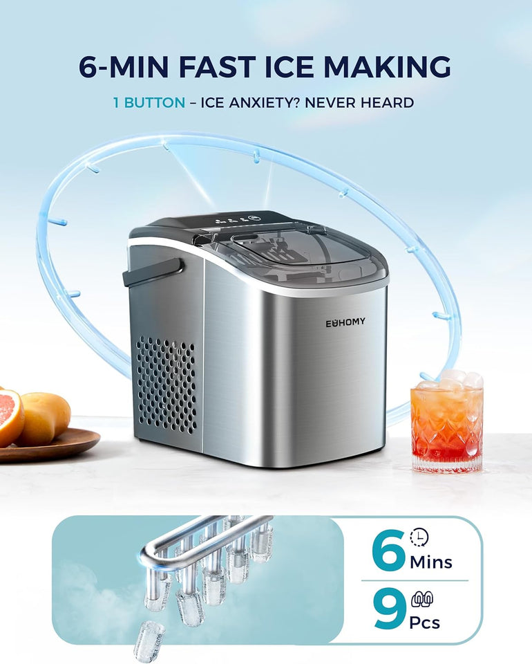 EUHOMY Ice Maker Machine