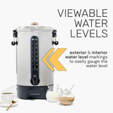 Homecraft 100-Cup Coffee Urn and Hot Beverage Dispenser with Dripless Faucet, Quick-Brewing, Stainless Steel
