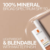La Roche-Posay Anthelios Ultra-Light Fluid SPF 50, 50ml, Face Sunscreen with Titanium Dioxide, Oil-Free, Matte Finish