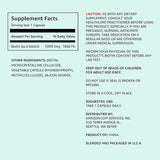 Amazon Elements Vegan Biotin 5000 mcg for Hair, Skin, and Nails, 130 Capsules, 4 Month Supply (Packaging may vary)