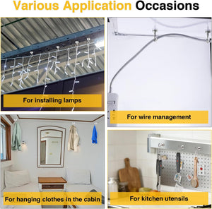 DIYMAG Magnetic Hooks, 30lbs+ Magnet Hook 2026 Cruise Cabin Ship Essentials Heavy Duty Strong Magnets Refrigerator Fridge Hanging for Classroom Beach Vacation Kitchen Grills Home 20 Pack (Silver)