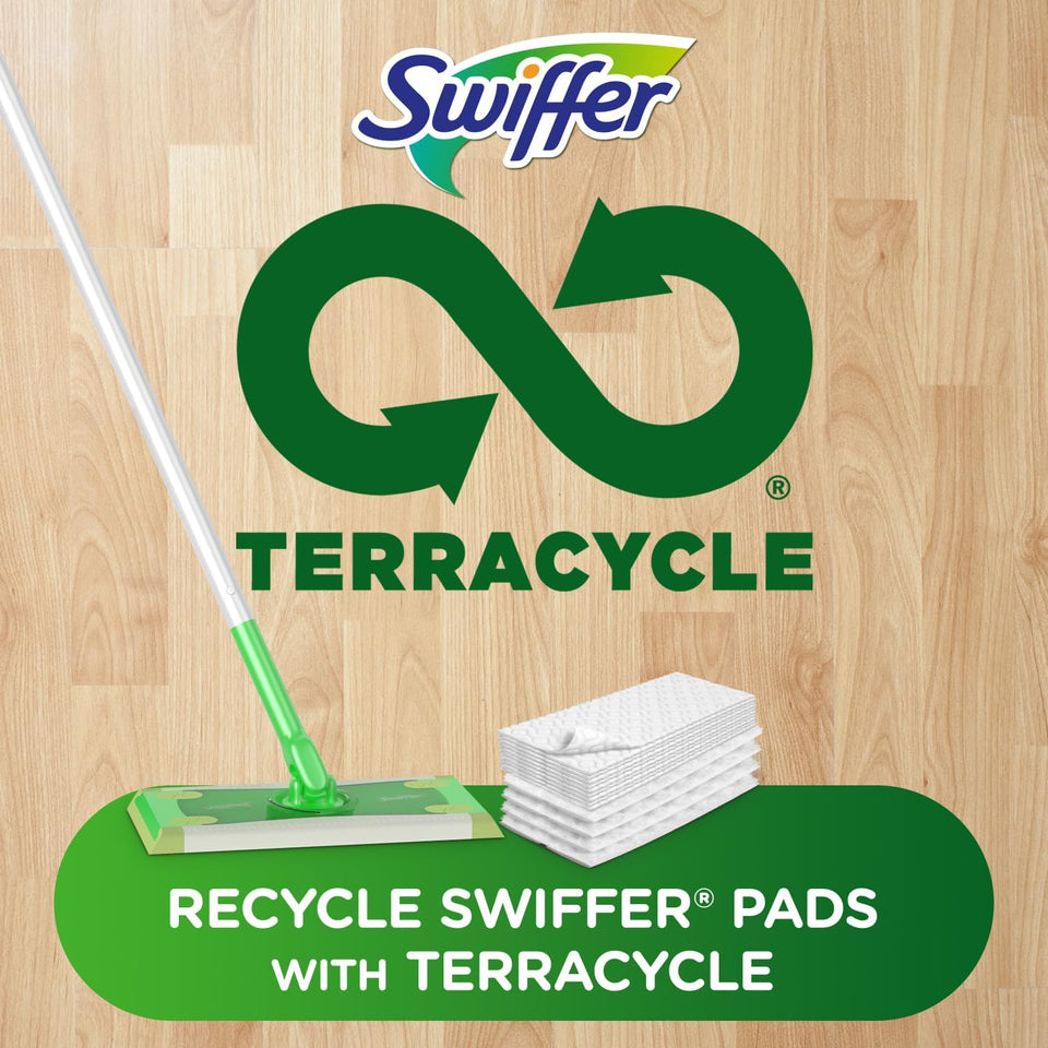Swiffer Sweeper 2-in-1 Mops for Floor Cleaning, Dry and Wet Multi Surface Floor Cleaner, Sweeping and Mopping Starter Kit, Includes 1 Mop + 19 Refills, 20 Piece Set - Rayz Mart