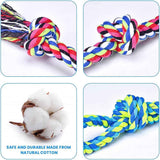 feeko heavy duty large breed dog rope toys 2 pack teeth cleaning tug of war toy